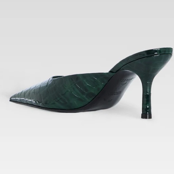 NIB-Retrofete Made in Italy Francesca Pine Kitten Mules - Picture 4 of 6